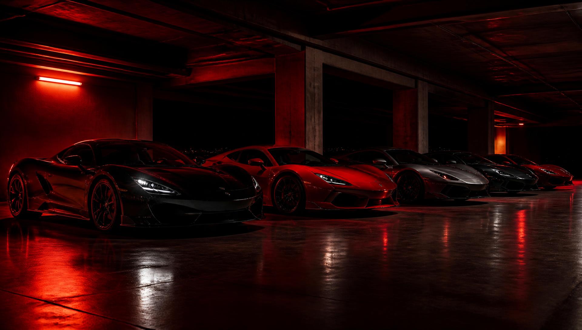 Z ERB Exotics Corvette Stingrays lined up